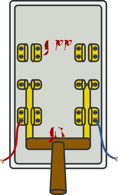 Knife switch on clipart
