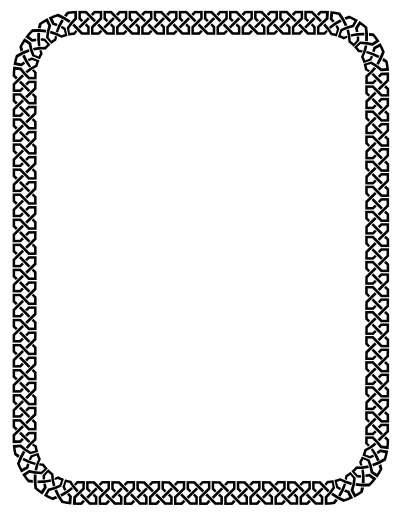 Knot Border (US size) clipart