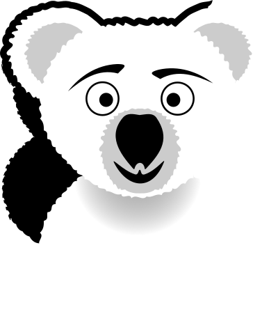 Koala Line Art clipart