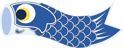 Koinobori Dark Blue clipart
