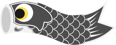 Koinobori Grey clipart