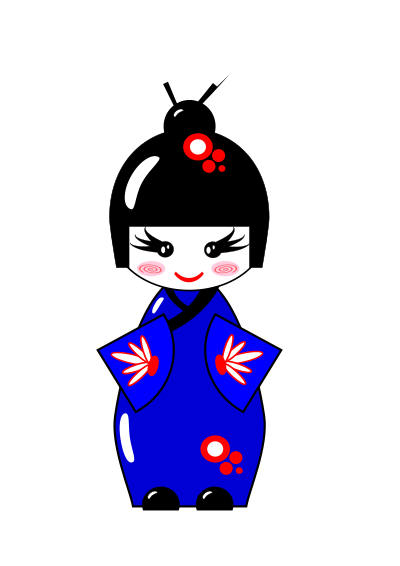 Kokeshi Doll clipart