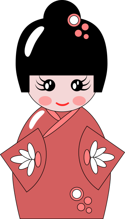 Kokeshi Doll clipart