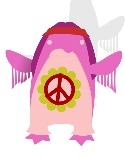 Korora-hippie clipart