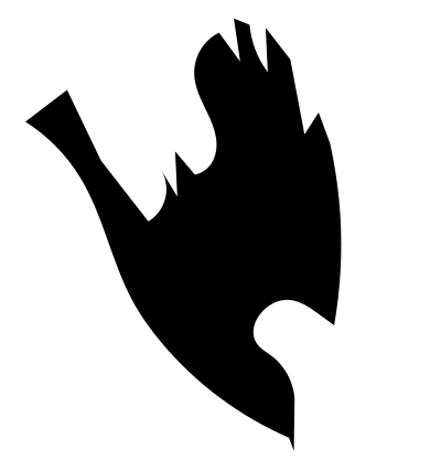 Kraehe im Sturzflug clipart