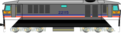 KTM Class 22 Locomotive clipart