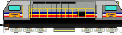 KTM Class 26 Locomotive clipart
