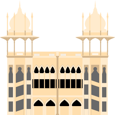 Kuala Lumpur Railway Station (southwest corner depicted) clipart