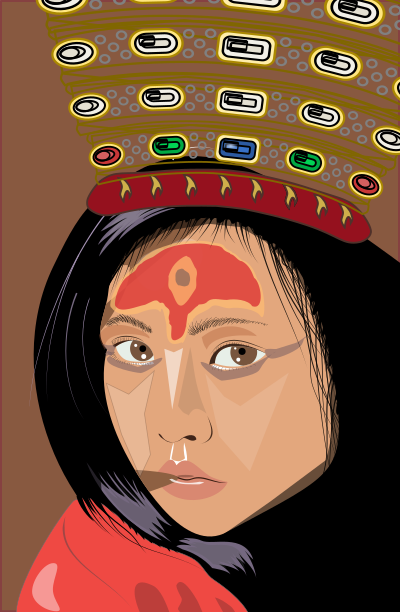 Kumari Girl clipart