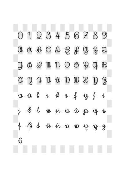 Kurrentschrift, Kurrentſchrift clipart