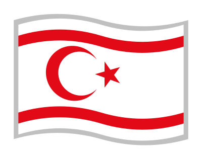 Kuzey Kıbrıs Türk Cumhuriyeti Bayrağı clipart