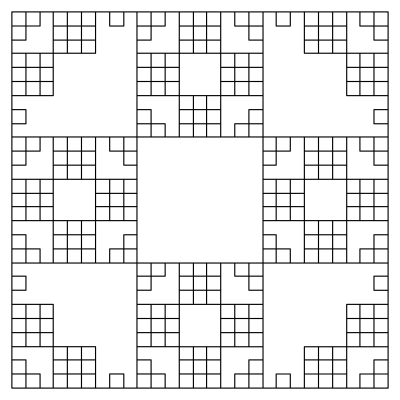 L-System Fractal Square clipart