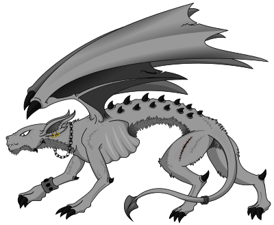 La criatura de la oscuridad II clipart