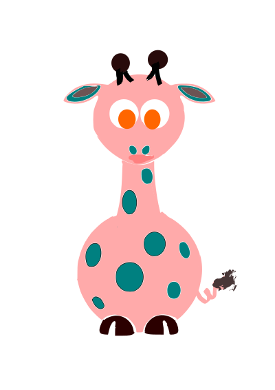 La girafa clipart
