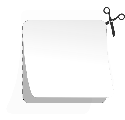 Lable-paper - page peel clipart