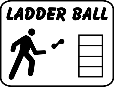 Ladder ball sign clipart