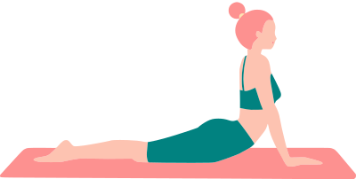 Lady Doing Yoga 1 clipart
