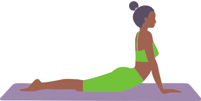 Lady Doing Yoga 2 clipart