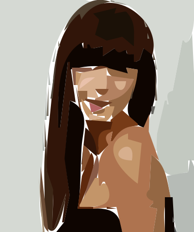 Lady face clipart
