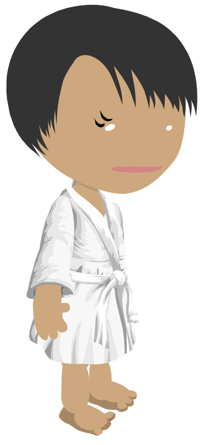 Lady in a Bathrobe clipart