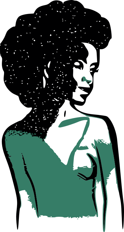 Lady in Green clipart