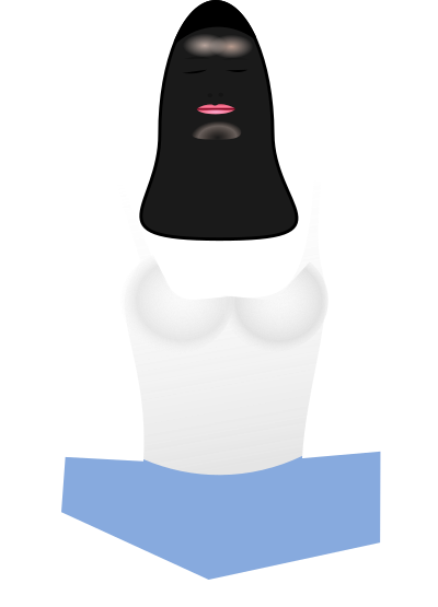 Lady in Meditation clipart