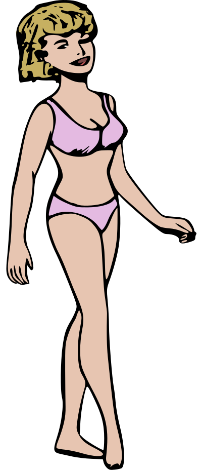 Lady in Pink clipart