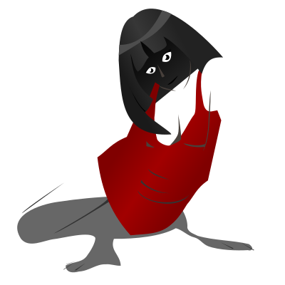 Lady in Red clipart