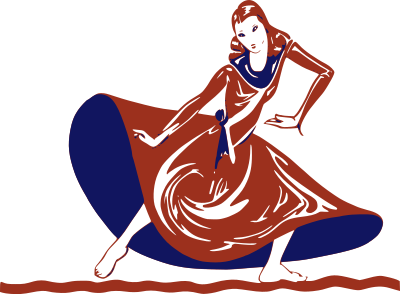 Lady in Red Dances clipart