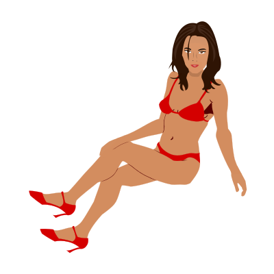 Lady in Red - Remix clipart
