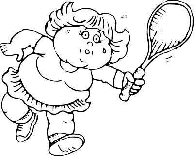 Lady playing squash clipart