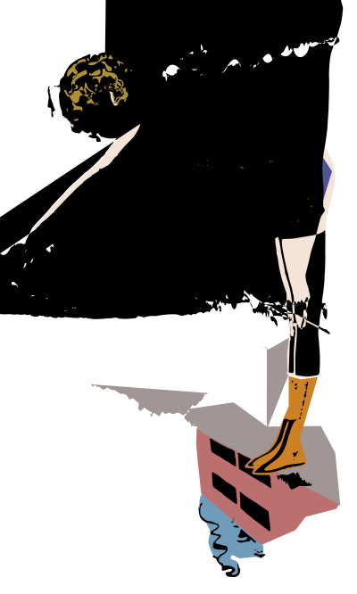 Lady Ready to Dive - Colour Remix clipart