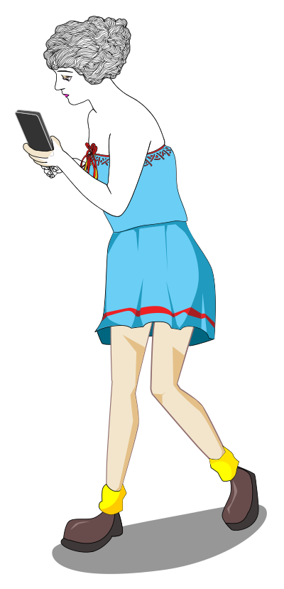 Lady with Roses - BODY PHONE REMIX clipart