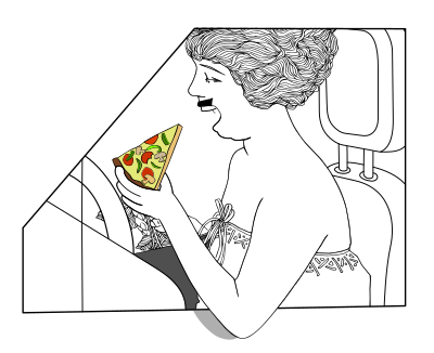 Lady with Roses - PIZZA REMIX clipart