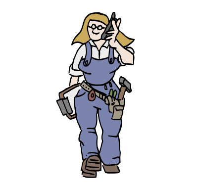 Lady Worker clipart