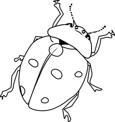 Ladybug Line Art clipart