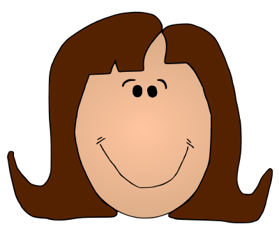 Ladyface6 Color clipart