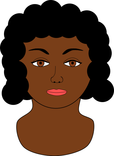 Lady's face clipart