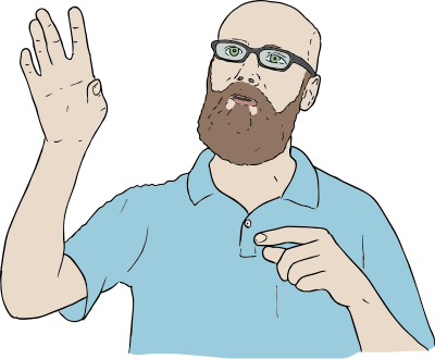 Lambert Hand Up clipart