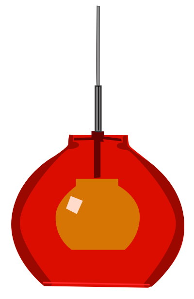 Lamp (in the window) clipart