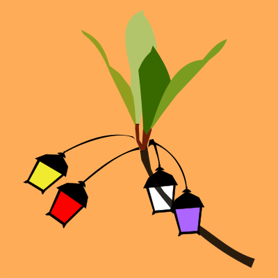 Lamp tree clipart