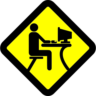 LAN-Party pictogram [Yellow] clipart