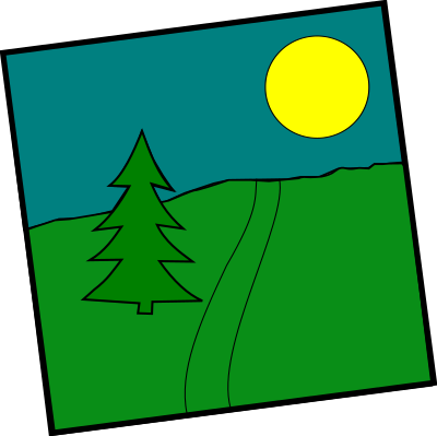Landscape With A Picea clipart