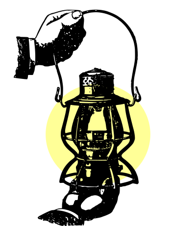 Lantern and Hands clipart