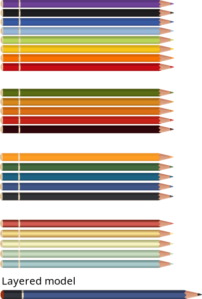 Lapices de colores clipart