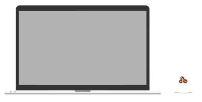 Laptop And Coffee Cup clipart
