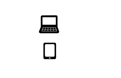 Laptop and tablet clipart