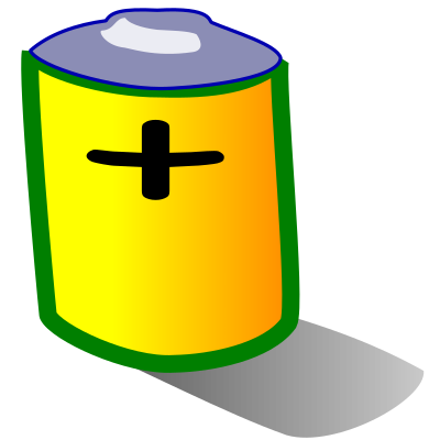 Laptop battery clipart