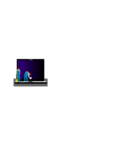 Laptop cleaning clipart