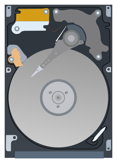 Laptop hard drive clipart